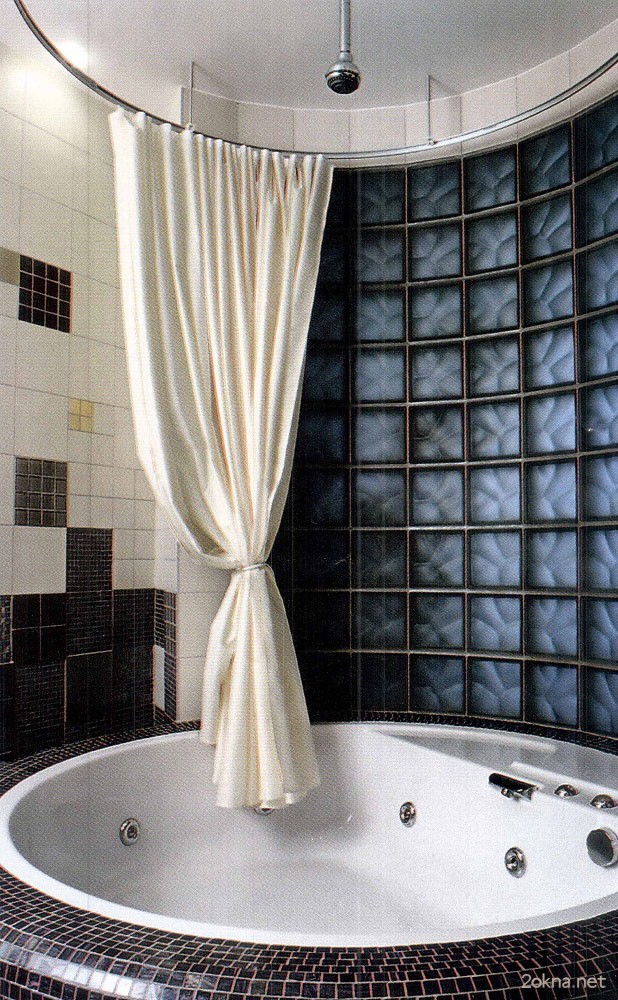 Карниз для шторы угловой ванны